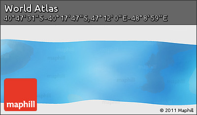 Physical Panoramic Map of the Area around 40° 32' 39" S, 47° 40' 29" E