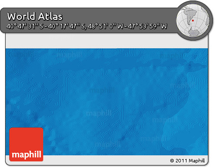 Political 3D Map of the Area around 40° 32' 39" S, 48° 22' 30" W