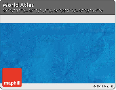 Political 3D Map of the Area around 40° 32' 39" S, 48° 22' 30" W