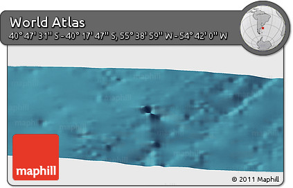 Satellite Panoramic Map of the Area around 40° 32' 39" S, 55° 10' 29" W