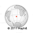 Outline Map of the Area around 40° 32' 39" S, 5° 1' 30" W, rectangular outline