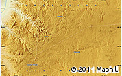 Physical Map of the area around 40° 32' 39" S, 69° 37' 30" W