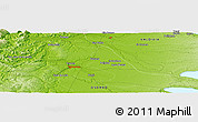 Physical Panoramic Map of San Pablo