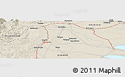 Shaded Relief Panoramic Map of the area around 40° 32' 39" S, 73° 1' 30" W