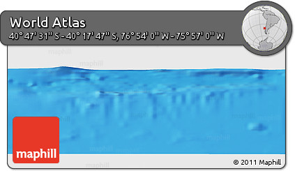 Physical Panoramic Map of the Area around 40° 32' 39" S, 76° 25' 30" W