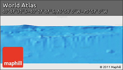 Physical Panoramic Map of the Area around 40° 32' 39" S, 76° 25' 30" W