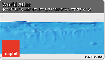 Physical Panoramic Map of the Area around 40° 32' 39" S, 76° 25' 30" W
