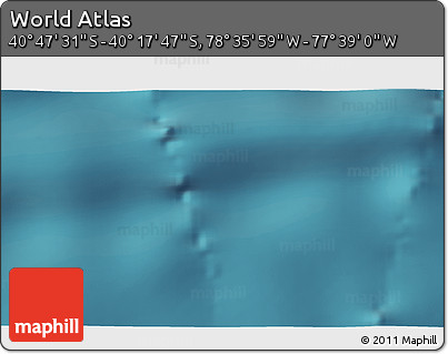 Satellite 3D Map of the Area around 40° 32' 39" S, 78° 7' 30" W