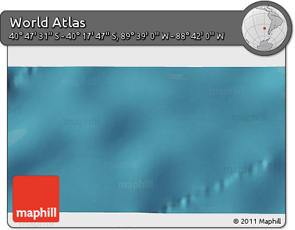 Satellite 3D Map of the Area around 40° 32' 39" S, 89° 10' 30" W