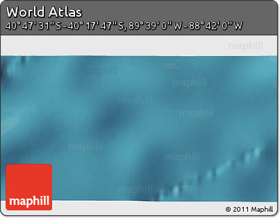 Satellite 3D Map of the Area around 40° 32' 39" S, 89° 10' 30" W