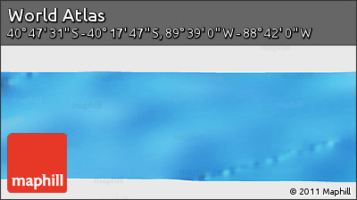 Physical Panoramic Map of the Area around 40° 32' 39" S, 89° 10' 30" W