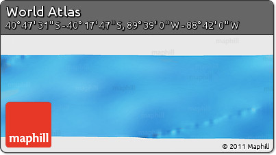 Physical Panoramic Map of the Area around 40° 32' 39" S, 89° 10' 30" W