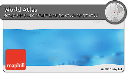 Physical Panoramic Map of the Area around 40° 32' 39" S, 93° 25' 30" W