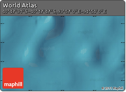 Satellite Map of the Area around 40° 32' 39" S, 94° 25' 30" E