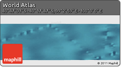 Satellite Panoramic Map of the Area around 40° 32' 39" S, 99° 31' 30" E