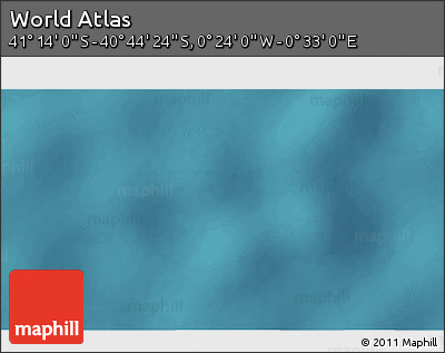 Satellite 3D Map of the Area around 40° 59' 12" S, 0° 4' 30" E