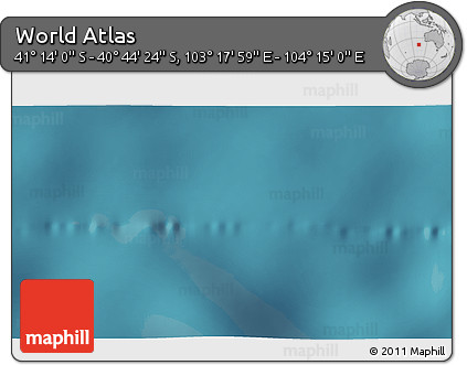 Satellite 3D Map of the Area around 40° 59' 12" S, 103° 46' 30" E
