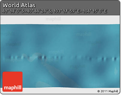 Satellite 3D Map of the Area around 40° 59' 12" S, 103° 46' 30" E