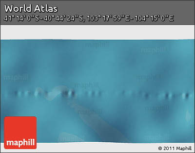 Satellite 3D Map of the Area around 40° 59' 12" S, 103° 46' 30" E