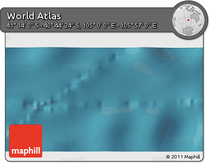 Satellite 3D Map of the Area around 40° 59' 12" S, 105° 28' 29" E