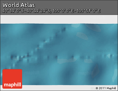 Satellite 3D Map of the Area around 40° 59' 12" S, 105° 28' 29" E
