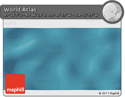 Satellite 3D Map of the Area around 40° 59' 12" S, 105° 19' 29" W