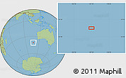 Savanna Style Location Map of the area around 40° 59' 12" S, 107° 10' 30" E