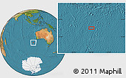 Satellite Location Map of the area around 40° 59' 12" S, 109° 43' 29" E