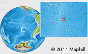 Physical Location Map of the area around 40° 59' 12" S, 110° 25' 30" W