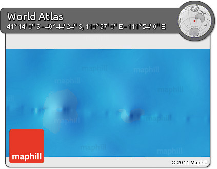 Physical 3D Map of the Area around 40° 59' 12" S, 111° 25' 30" E