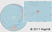 Gray Location Map of the area around 40° 59' 12" S, 111° 16' 30" W, hill shading