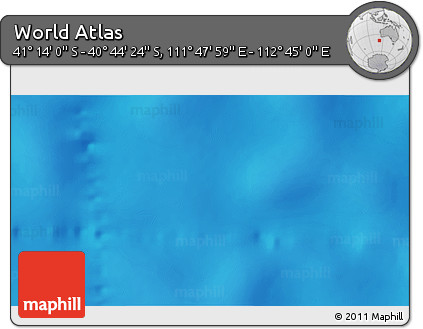 Physical 3D Map of the Area around 40° 59' 12" S, 112° 16' 30" E