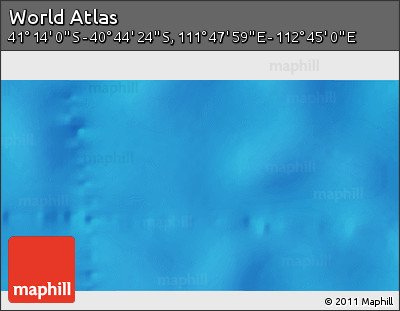 Physical 3D Map of the Area around 40° 59' 12" S, 112° 16' 30" E