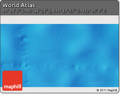 Physical 3D Map of the Area around 40° 59' 12" S, 112° 16' 30" E