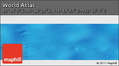 Physical Panoramic Map of the Area around 40° 59' 12" S, 112° 16' 30" E