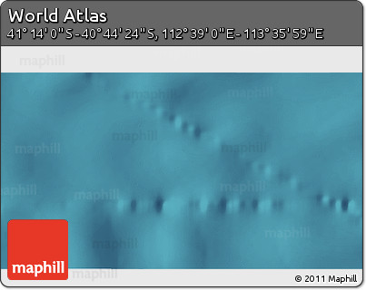 Satellite 3D Map of the Area around 40° 59' 12" S, 113° 7' 30" E