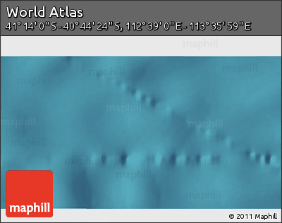 Satellite 3D Map of the Area around 40° 59' 12" S, 113° 7' 30" E