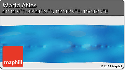 Physical Panoramic Map of the Area around 40° 59' 12" S, 118° 13' 29" E