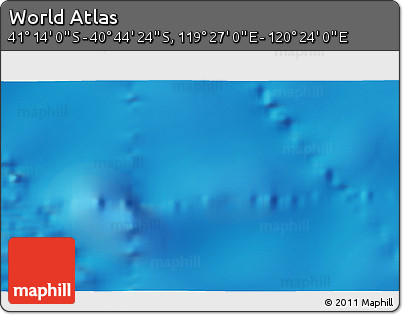 Physical 3D Map of the Area around 40° 59' 12" S, 119° 55' 30" E