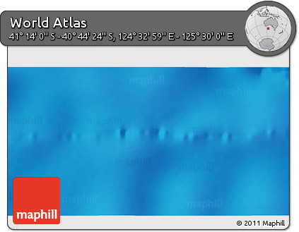 Physical 3D Map of the Area around 40° 59' 12" S, 125° 1' 30" E