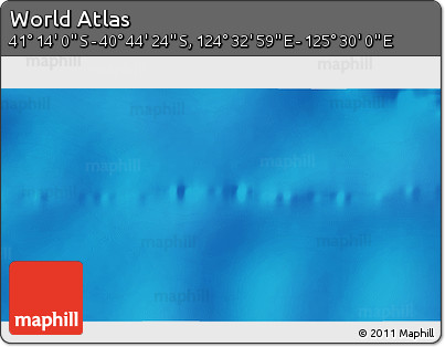 Physical 3D Map of the Area around 40° 59' 12" S, 125° 1' 30" E