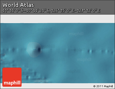 Satellite 3D Map of the Area around 40° 59' 12" S, 126° 43' 29" E