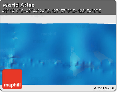 Physical 3D Map of the Area around 40° 59' 12" S, 128° 25' 30" E