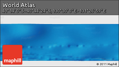Physical Panoramic Map of the Area around 40° 59' 12" S, 130° 58' 29" E