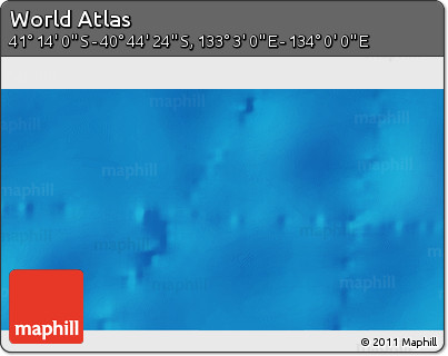 Physical 3D Map of the Area around 40° 59' 12" S, 133° 31' 30" E