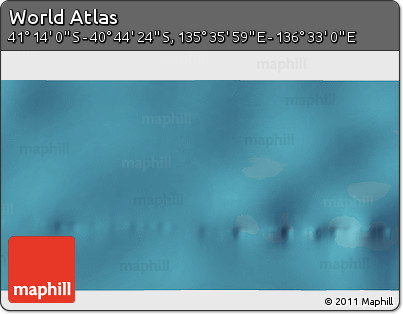 Satellite 3D Map of the Area around 40° 59' 12" S, 136° 4' 29" E