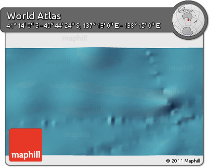 Satellite 3D Map of the Area around 40° 59' 12" S, 137° 46' 30" E
