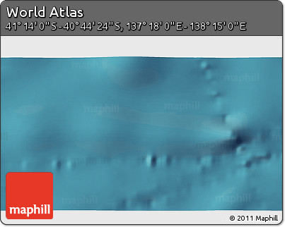 Satellite 3D Map of the Area around 40° 59' 12" S, 137° 46' 30" E