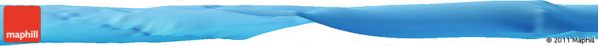Shaded Relief Horizon Map of the Area around 40° 59' 12" S, 13° 40' 30" E