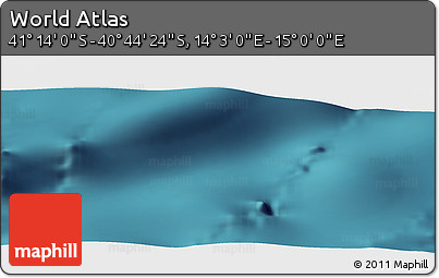 Satellite Panoramic Map of the Area around 40° 59' 12" S, 14° 31' 30" E